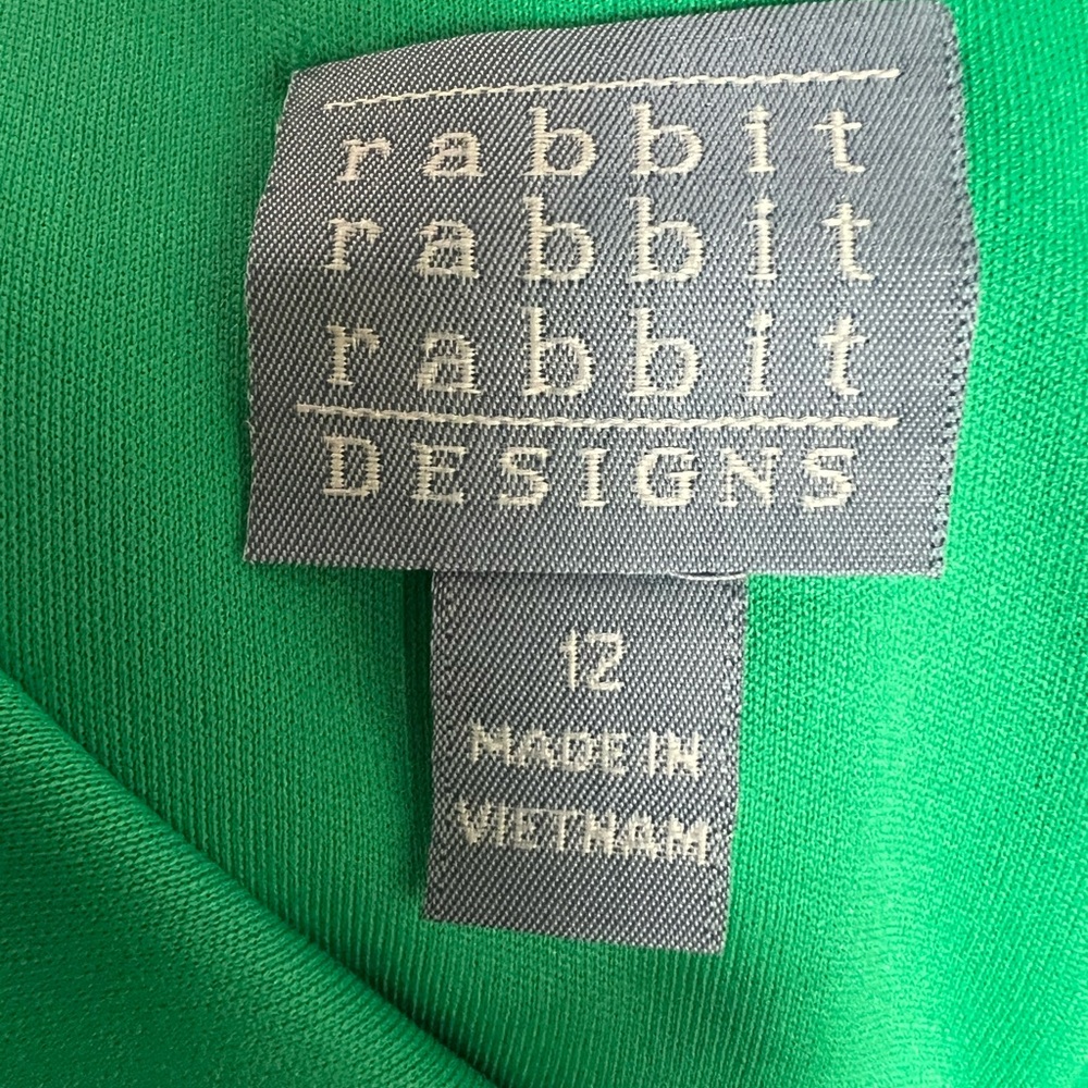 Rabbit Rabbit Rabbit Designs Green Blue Patterned Jumpsuit Size 12 - Picture 3 of 9